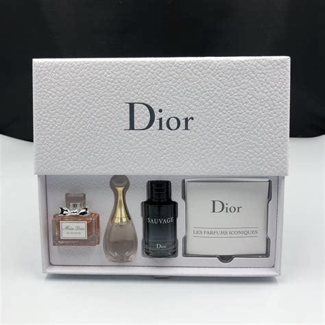 dior men's sample set|christian dior miniature perfume set.